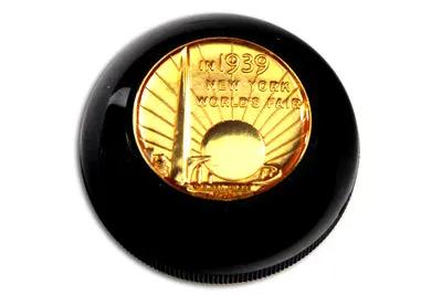 V-Twin Jockey Shifter Knob with Medallion Design - 1939 Worlds Fair Motif by V-Twin