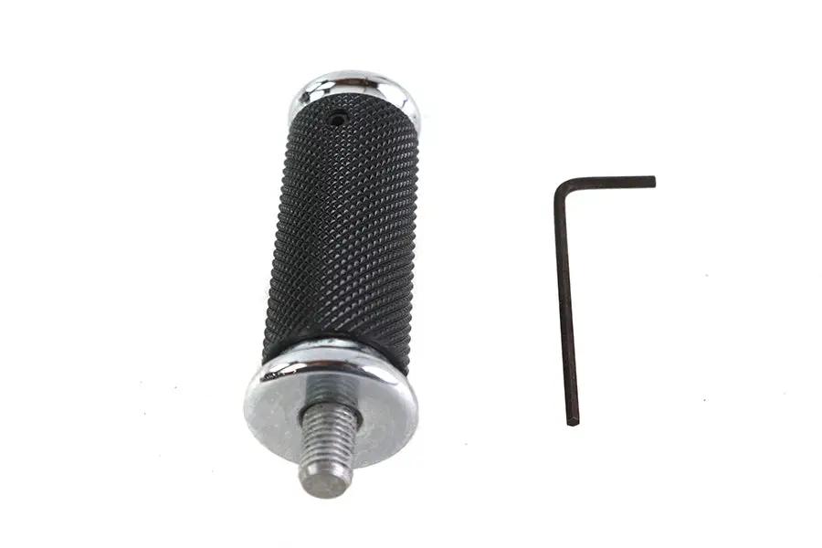 V-Twin 78927 2.5 Inch Long Shifter Footpeg with Chrome End Caps by V-Twin