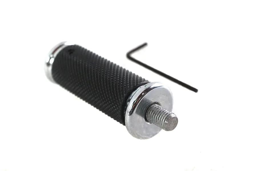 V-Twin 78927 2.5 Inch Long Shifter Footpeg with Chrome End Caps by V-Twin
