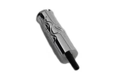V-Twin Chrome Billet Flame Style Shifter Footpeg with 5/16 inch x 24 Threaded Stud for Harley Davidson by V-Twin