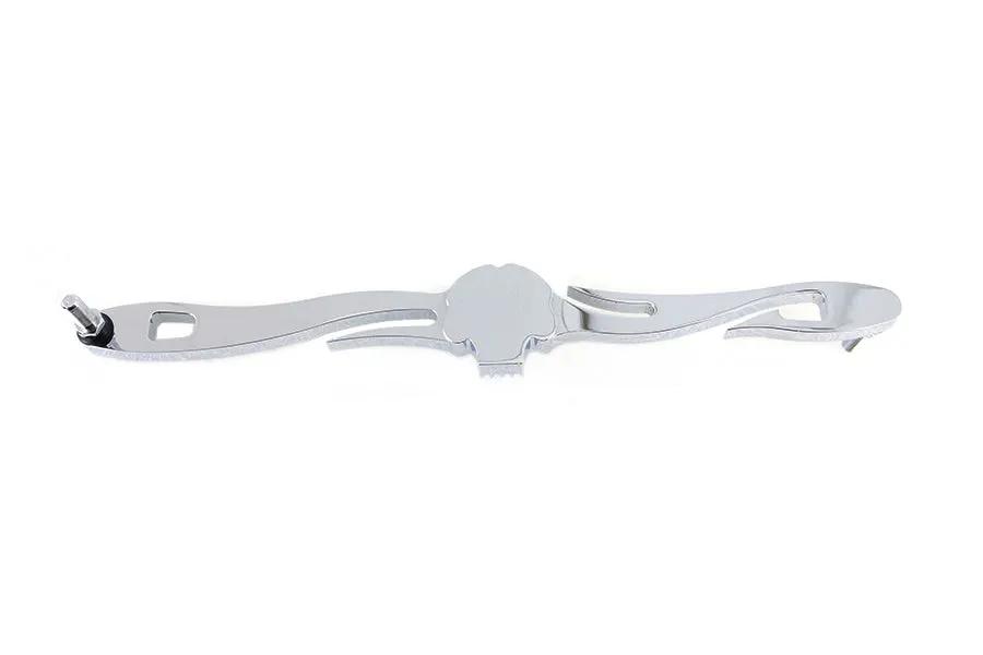 V-Twin Chrome Shifter Rod with Skull Design for Harley Davidson FLH 1986-1995 by V-Twin