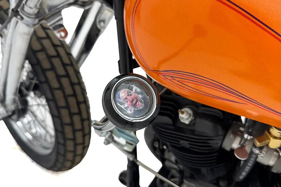 V-Twin Photo Shifter Knob with Convex Glass Lens and Internal Photo Opening by V-Twin