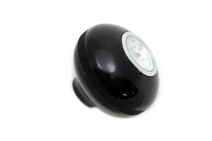 V-Twin Large Black Shifter Knob with Temperature Gauge for Harley Davidson FL Models by V-Twin