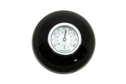 V-Twin Large Black Shifter Knob with Temperature Gauge for Harley Davidson FL Models by V-Twin
