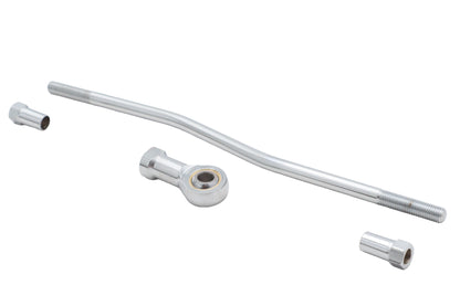 V-Twin Shifter Rod Kit with Chrome Finish - 9-7/8 Inch Length