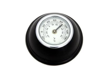 V-Twin Small Black Shifter Knob with Temperature Gauge for Harley Davidson FL (1941-1950) by V-Twin