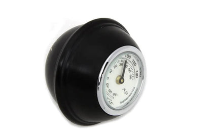 V-Twin Small Black Shifter Knob with Temperature Gauge for Harley Davidson FL (1941-1950) by V-Twin