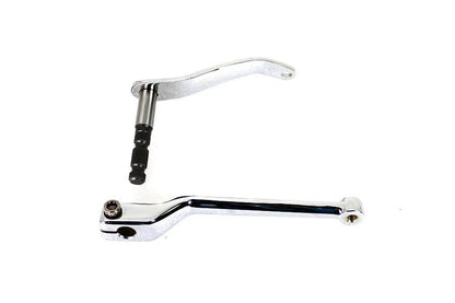 V-Twin Chrome Heel Shifter Lever Kit for Harley Davidson FLDE and FLFB Models - Part 78266 by V-Twin