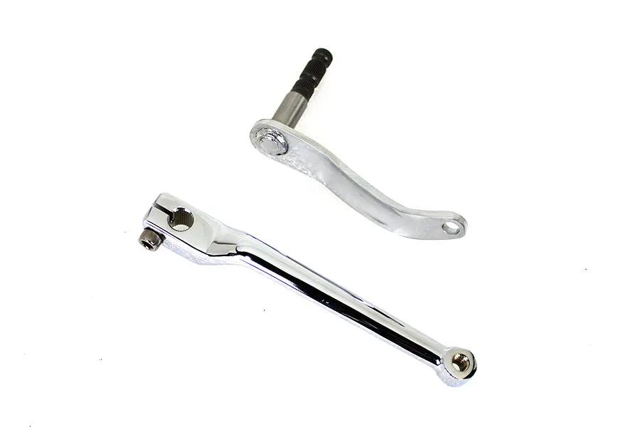 V-Twin Chrome Heel Shifter Lever Kit for Harley Davidson FLDE and FLFB Models - Part 78266 by V-Twin
