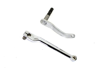 V-Twin Chrome Heel Shifter Lever Kit for Harley Davidson FLDE and FLFB Models - Part 78266 by V-Twin