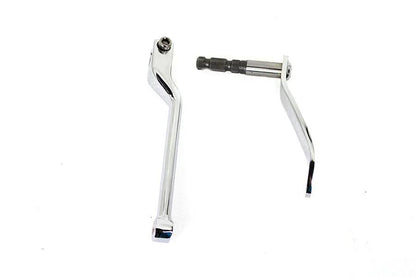 V-Twin Chrome Heel Shifter Lever Kit for Harley Davidson FLDE and FLFB Models - Part 78266 by V-Twin