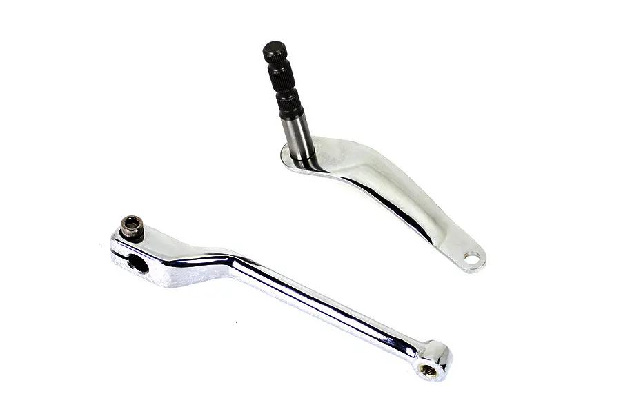 V-Twin Chrome Heel Shifter Lever Kit for Harley Davidson FLDE and FLFB Models - Part 78266 by V-Twin