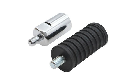 V-Twin Shifter Peg Extension Kit with Black Rubber Pegs and Chrome Extension by V-Twin