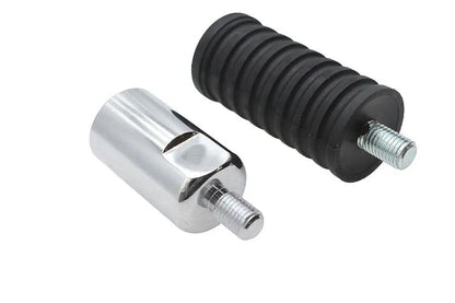 V-Twin Shifter Peg Extension Kit with Black Rubber Pegs and Chrome Extension by V-Twin