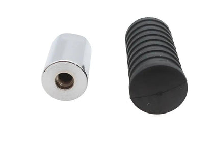 V-Twin Shifter Peg Extension Kit with Black Rubber Pegs and Chrome Extension by V-Twin
