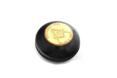 V-Twin Jockey Shifter Knob Masonic Style with Brotherly Love and Relief & Truth Engraving by V-Twin