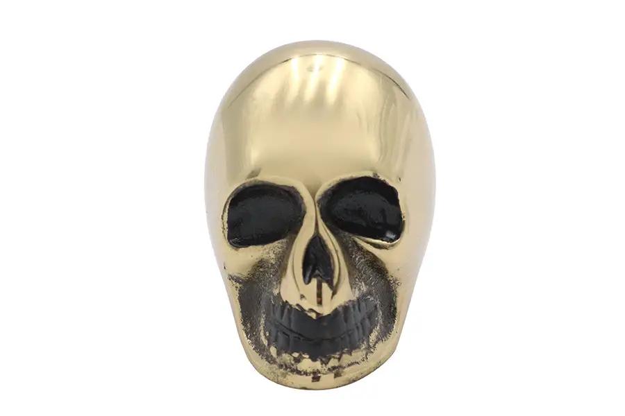 V-Twin Skull Hand Shifter Knob - Classic Motorcycle Gear Accessory by V-Twin