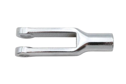 V-Twin Forked Chrome Rod End Clevis with 1/4 Inch Pin Hole for Shifter Rods by V-Twin