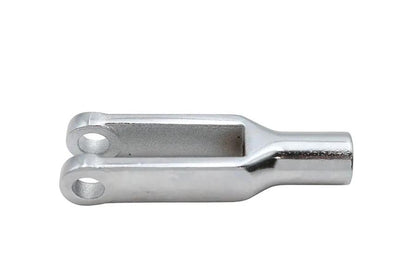V-Twin Forked Chrome Rod End Clevis with 1/4 Inch Pin Hole for Shifter Rods by V-Twin