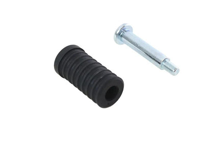V-Twin Rubber Shifter Peg Black with Chrome Allen Screw for Harley Davidson FL Models by V-Twin
