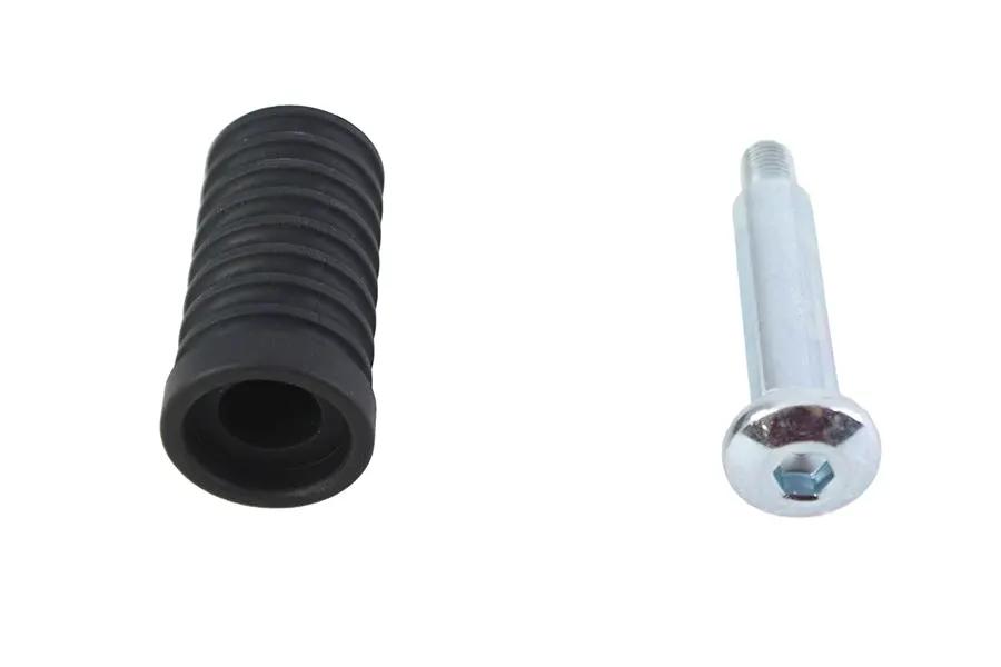 V-Twin Rubber Shifter Peg Black with Chrome Allen Screw for Harley Davidson FL Models by V-Twin