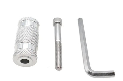 V-Twin Silver Knurled Four Grooved Shifter Footpeg for Harley Davidson Models - Part 17-0469 by V-Twin