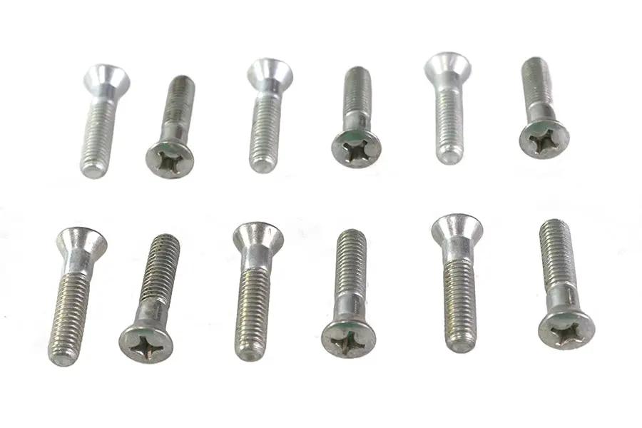Colony Cam Cover Screw Kit with Cadmium Finish for Harley Davidson FL Models (1950-1952) by Colony