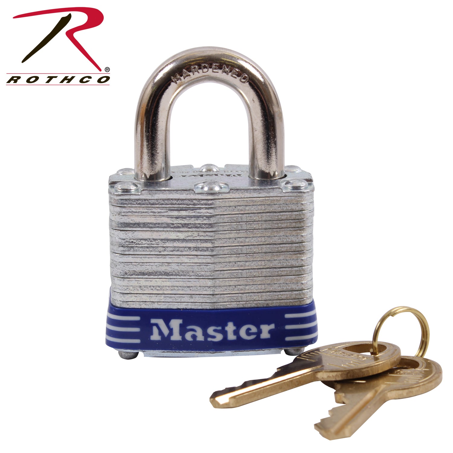 Master Lock 10023 Laminated Steel Padlock with Hardened Shackle and 4-Pin Tumbler Cylinder