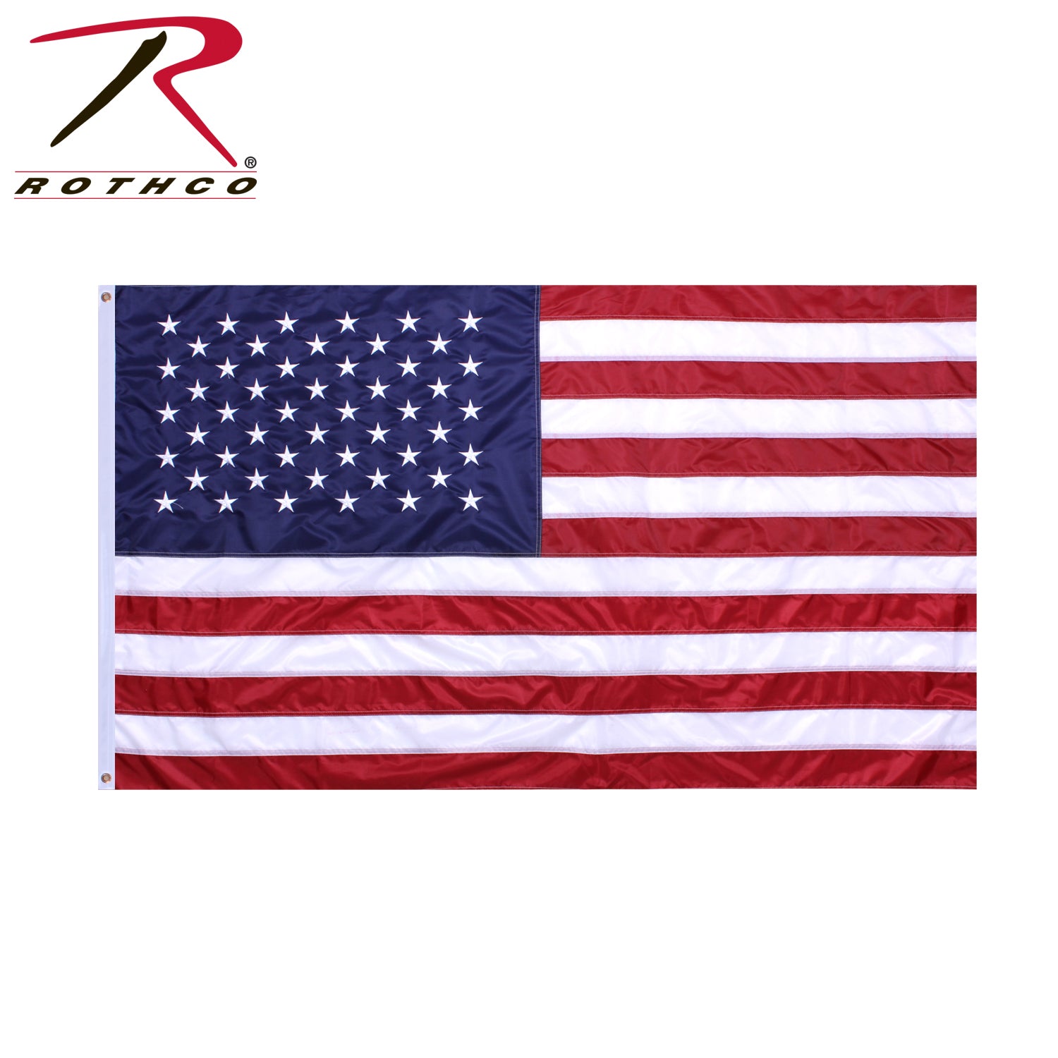 Rothco Deluxe US Flag 3' x 5' – Weather-Resistant American Flag with Embroidered Stars and Sewn Stripes