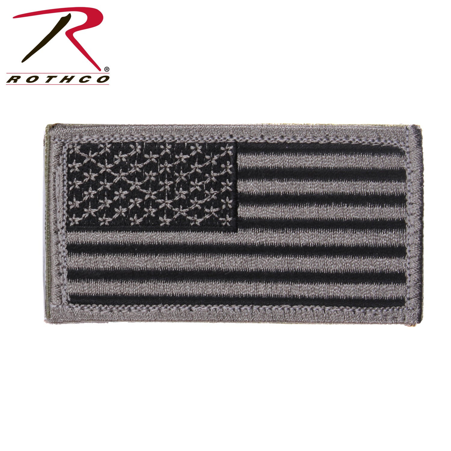Rothco American Flag Patch with Hook Back - Foliage Green