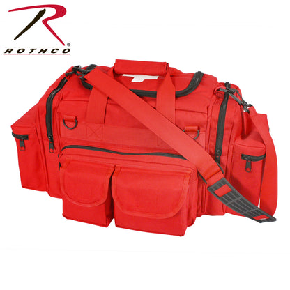 Rothco EMT Bag Red - Durable First Responder Organizer with Multiple Pockets and Removable Inner Compartment