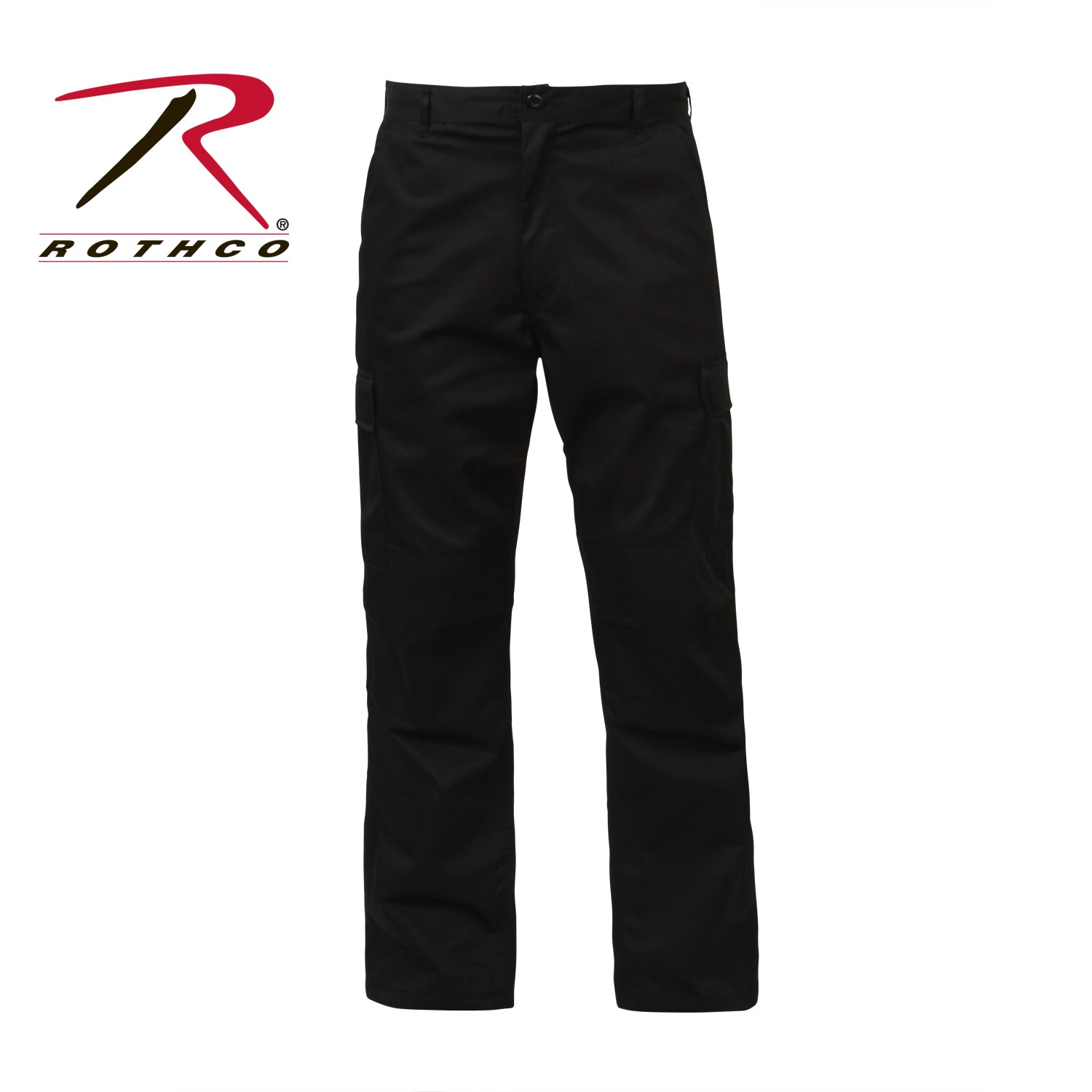 Rothco Relaxed Fit Zipper Fly BDU Pants in Black, Size Large