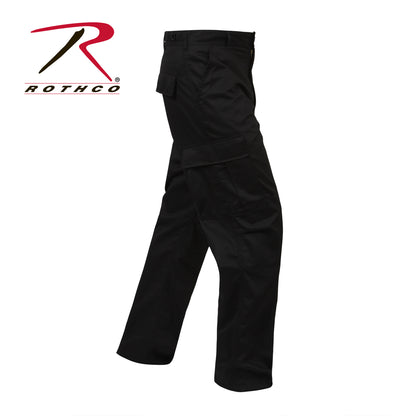 Rothco Relaxed Fit Zipper Fly Tactical BDU Pants in Black Size 4XL
