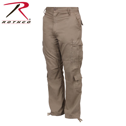 Rothco Vintage Paratrooper Cargo Fatigue Pants Khaki Size XL