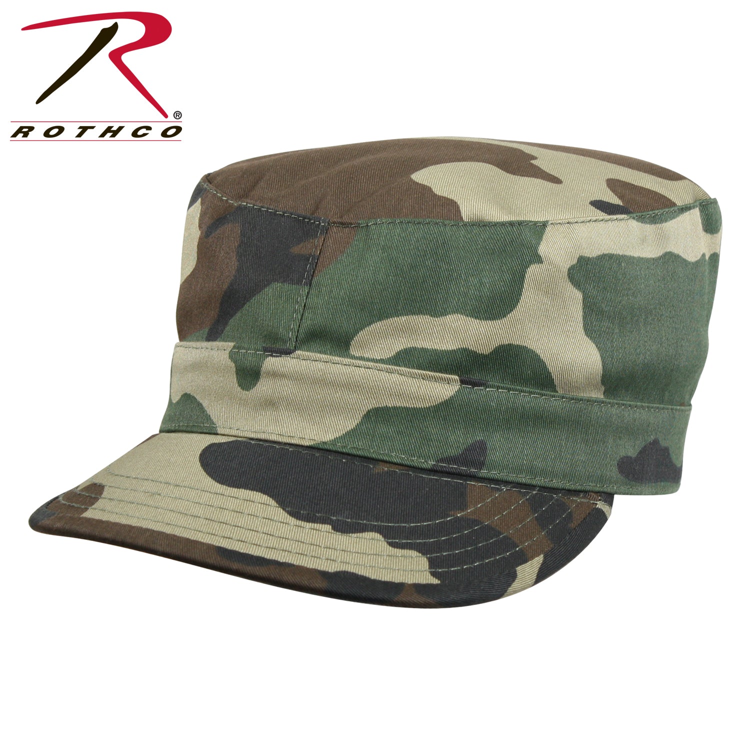 Rothco Camo Fatigue Cap in Woodland Camo - Size XL