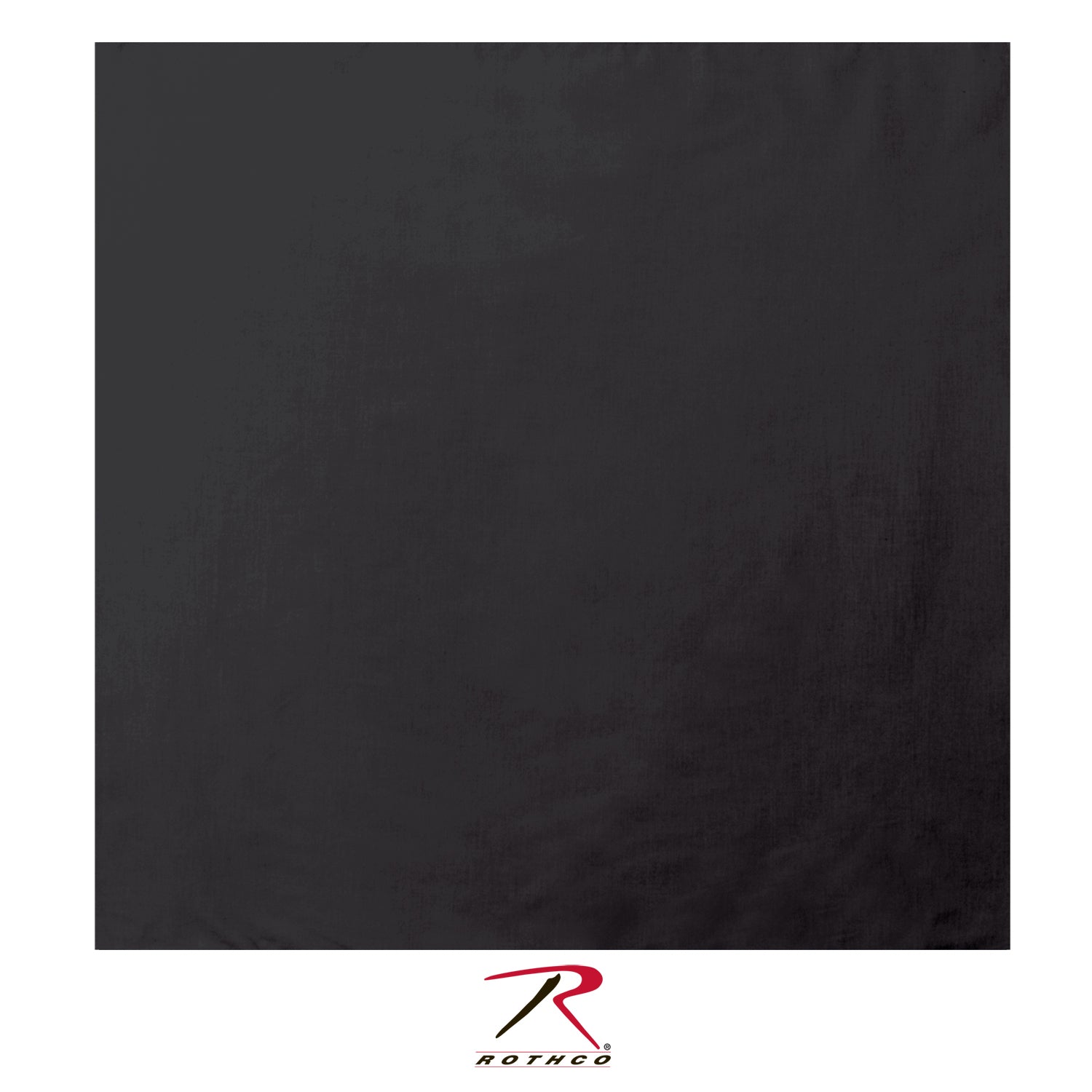 Rothco Solid Large Bandana in Black – 27 x 27 inches, 100% Cotton Multi-Purpose Accessory