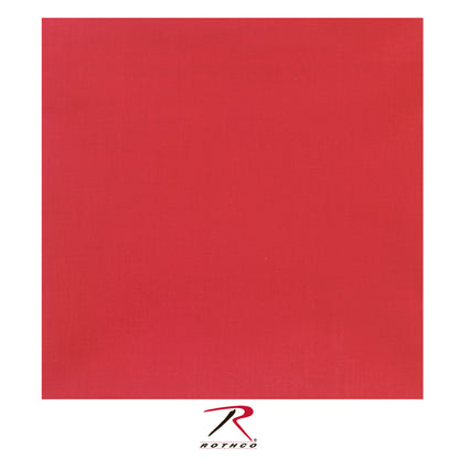 Rothco Solid Large Bandana in Red – 27 inch x 27 inch Cotton Headwear and Accessory