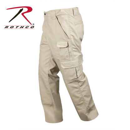 Rothco Tactical Duty Pants Khaki Size 42W x 32L - Durable Poly/Cotton Rip-Stop Work Pants for First Responders