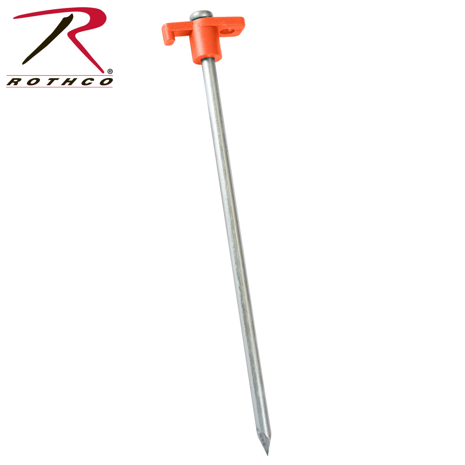 Rothco 10 Inch Nail Head Tent Stake for Secure Camping and Outdoor Structures
