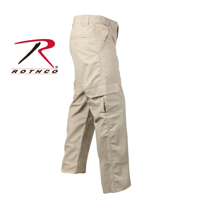 Rothco Tactical Duty Pants Khaki Size 30W x 32L with Reinforced Knees and Multi-Functional Pockets