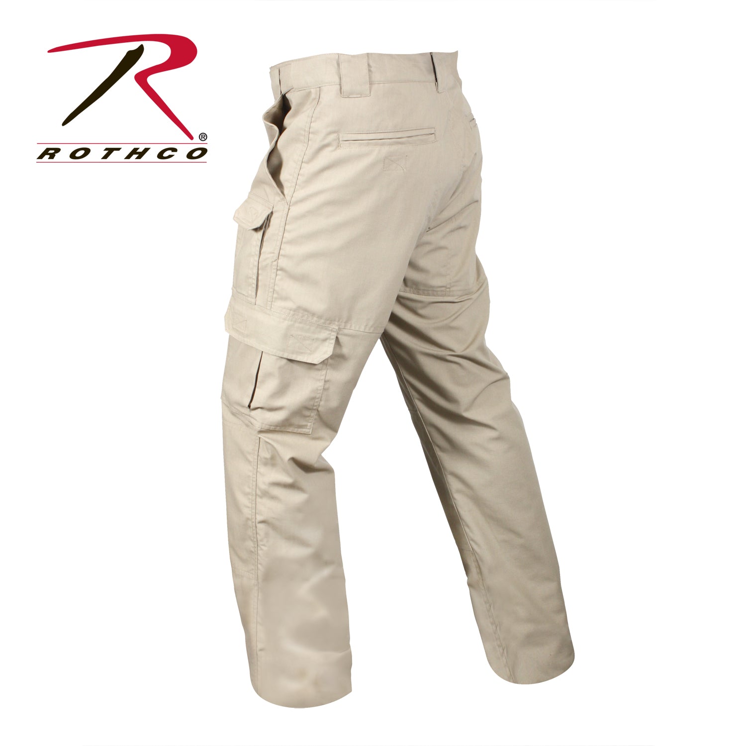 Rothco Tactical Duty Pants Khaki Size 30W x 32L with Reinforced Knees and Multi-Functional Pockets