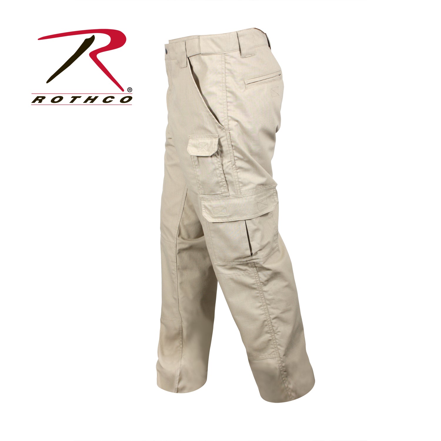 Rothco Tactical Duty Pants Khaki Size 32W x 32L - Durable Rip-Stop Work Pants for First Responders