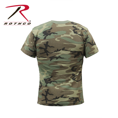 Rothco Vintage Camo T-Shirt Woodland Camo Size Large