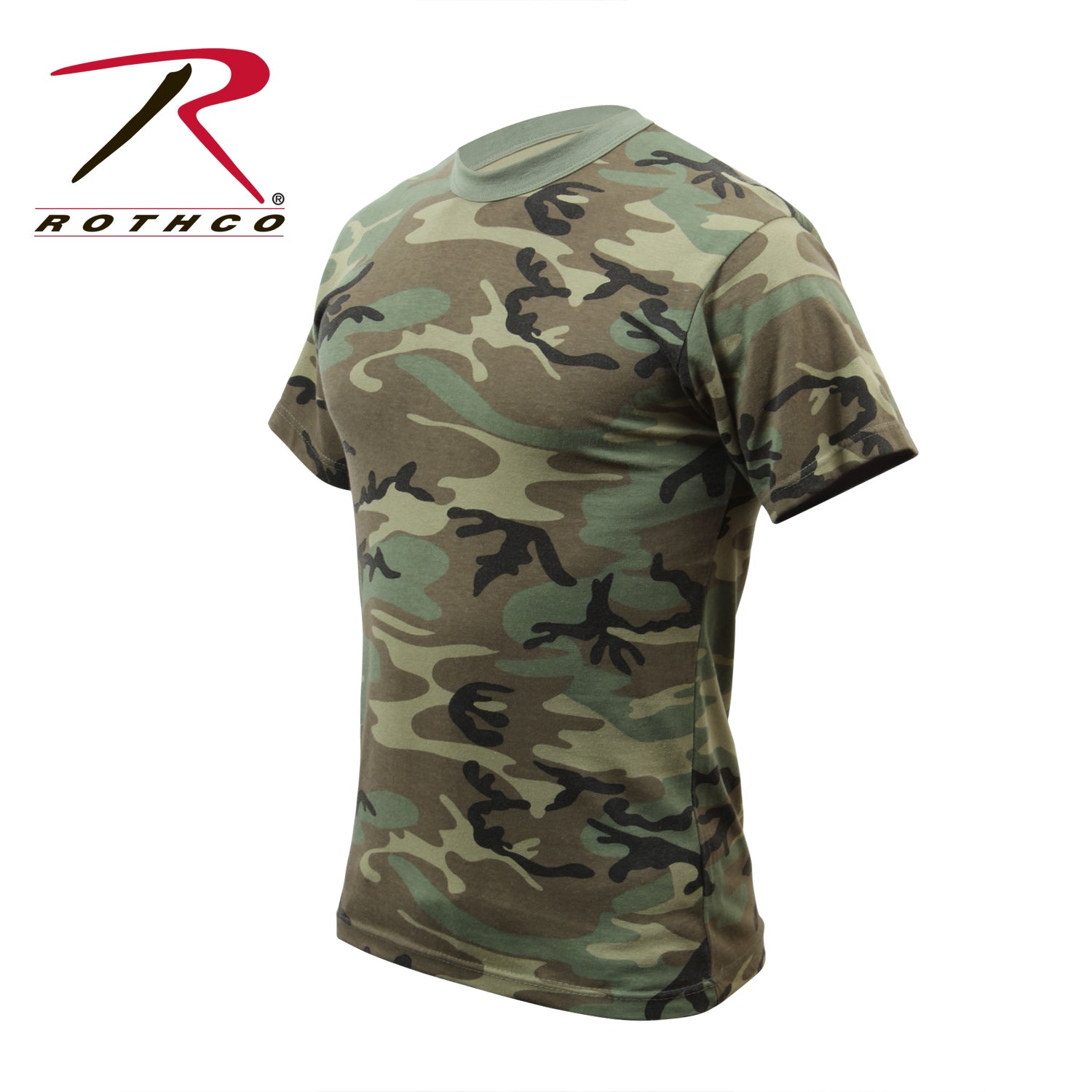 Rothco Vintage Camo T-Shirt in Woodland Camo - Size 3XL