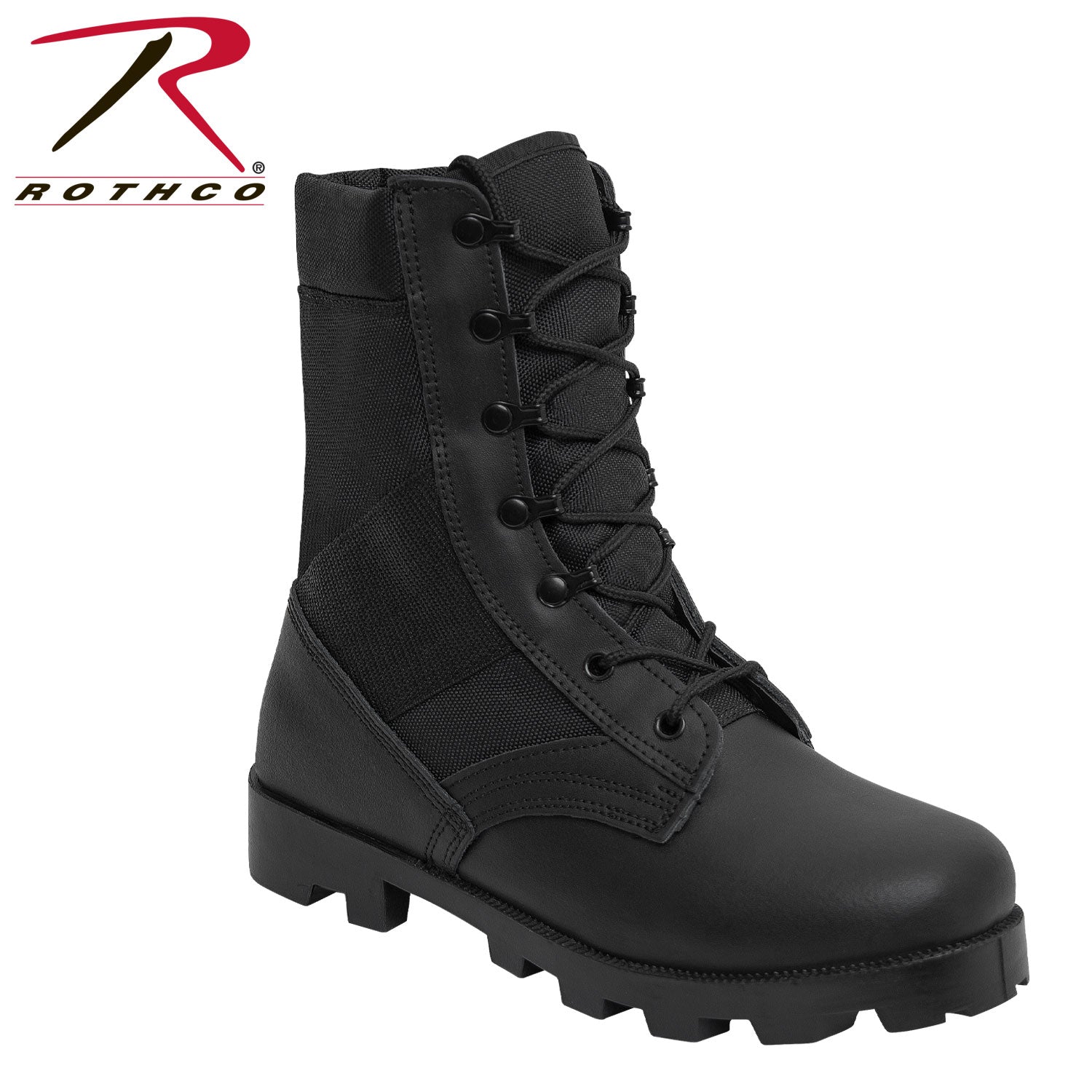 Rothco Black Speedlace Jungle Boots - 9 Inch Wide Size 7