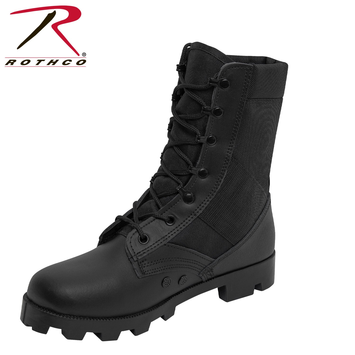 Rothco Black Speedlace Jungle Boots - 9 Inch Tactical Combat Boots for Outdoor and Military Use