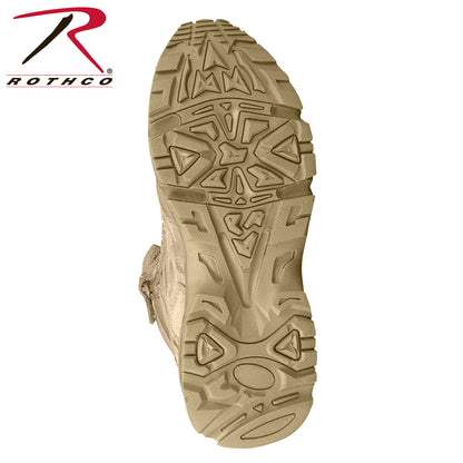 Rothco 5357-W11 Forced Entry Deployment Boots with Side Zipper - 8 Inch Tan, Size 11 Wide