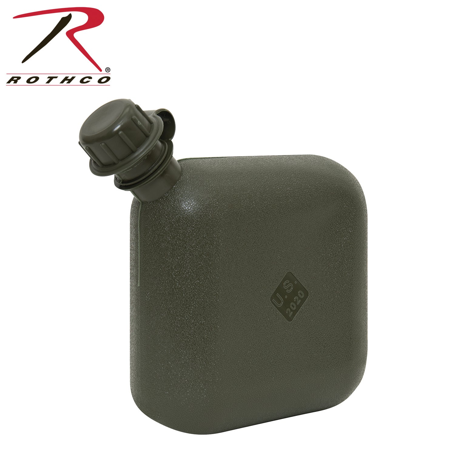 Rothco G.I. Bladder Canteen Olive Drab - 2 Quart Collapsible Hydration Bottle