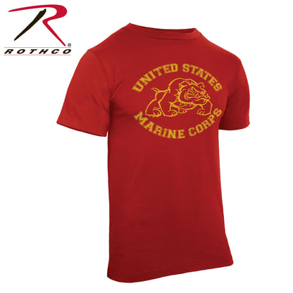Rothco Vintage U.S. Marine Bulldog T-Shirt Size L - Officially Licensed USMC Military Graphic Tee