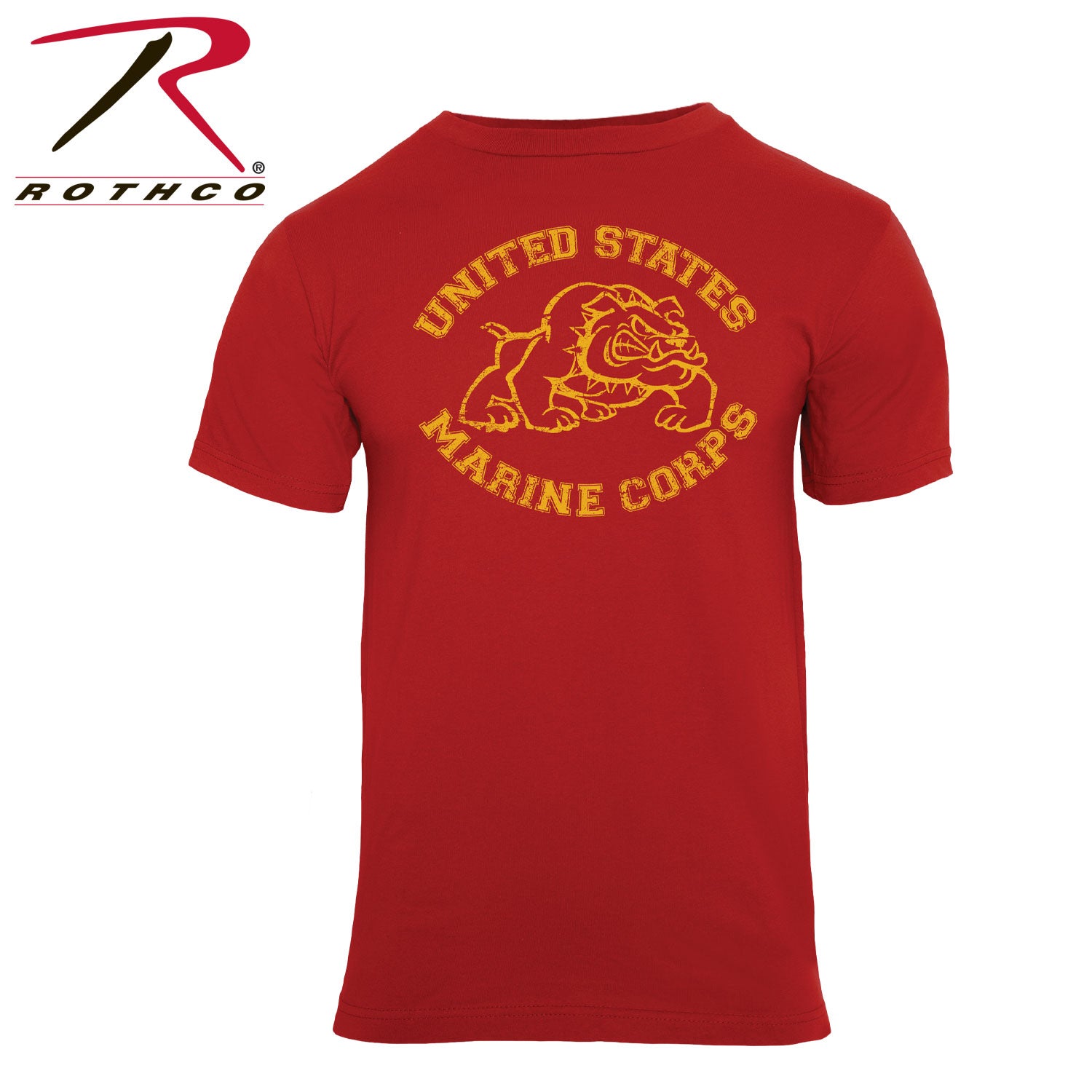Rothco Vintage U.S. Marine Bulldog T-Shirt Size 2XL – Official USMC Military Graphic Tee